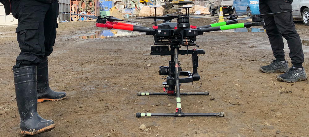 大型ドローン眺望撮影