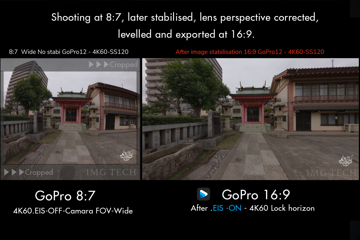 GoProスタビ手ぶれ補正